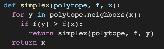 Linear Programming Simplex Algorithm