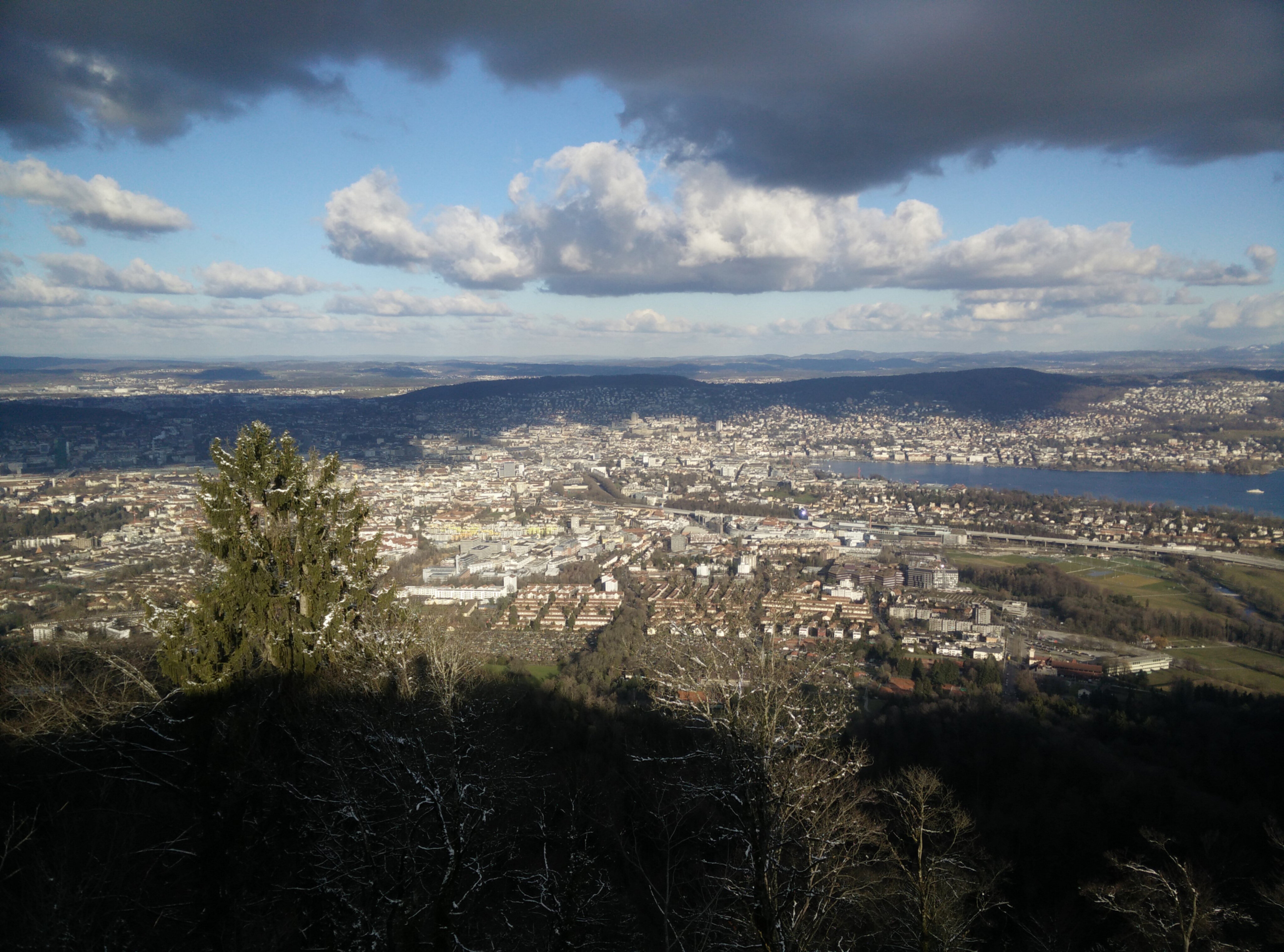 Picture from the view over Zurich